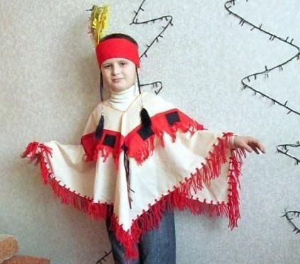 Як зробити карнавальний костюм індіанця