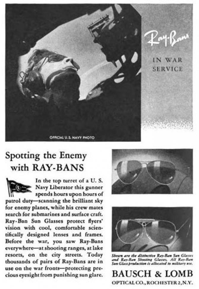 Ray Ban Aviator, історія легенди