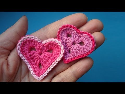Як вязати Валентинку Crochet heart Урок 327