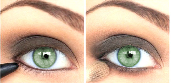 Ідеальний макіяж для зелених очей покроково. Фото+Відео. Колірна палітра для зеленооких