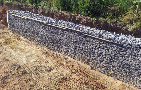 Установка габіонів на дачі своїми руками