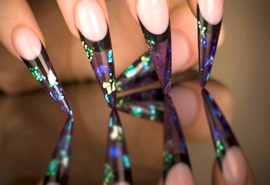 Нарощені нігті в акваріумному дизайні фото і відео