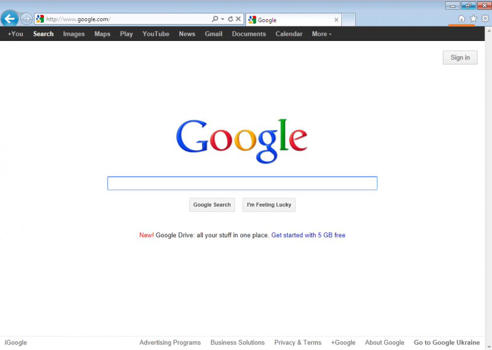 Робимо Google стартовою сторінкою у браузері за замовчуванням