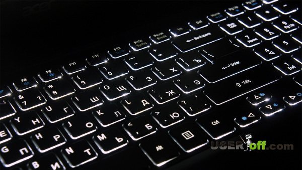 Як включити підсвічування клавіатури на ноутбуці
