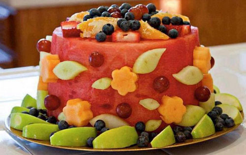 Пісний фруктовий торт на Новий рік