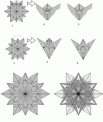 Як зробити сніжинки з паперу своїми руками: обємні, орігамі, схеми, фото і відео майстер клас