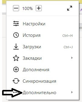 Чистимо кеш в браузері Яндекс