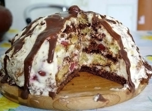 Торт Панчо з вишнею Рецепт