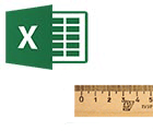 Як створити таблицю в Excel 2013 з точними розмірами див.?