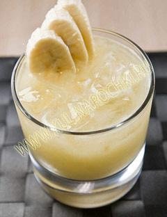 Молочний банановий коктейль рецепт в блендері
