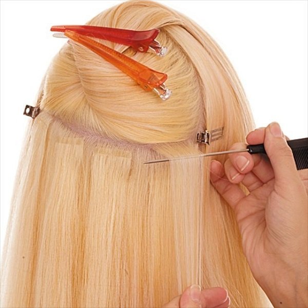 Стрічкове нарощування волосся: як подовжити волосся