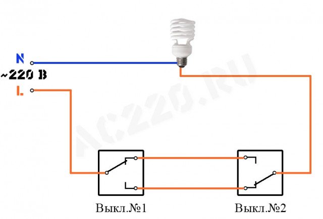 Підключення прохідного вимикача: підготовка загальної схеми