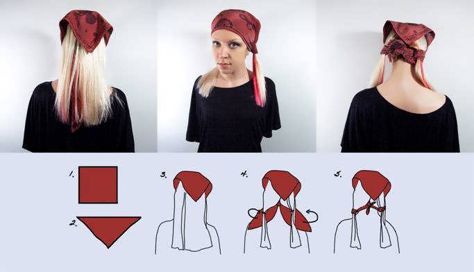 20 способів: як красиво завязати хустку на голові
