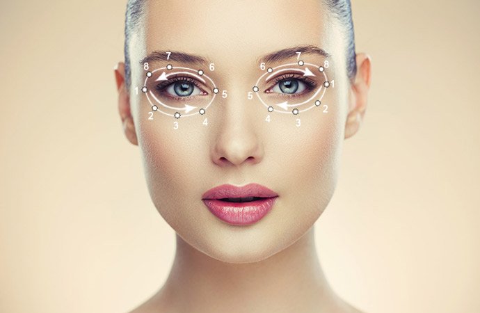 Як правильно наносити крем навколо очей: схема