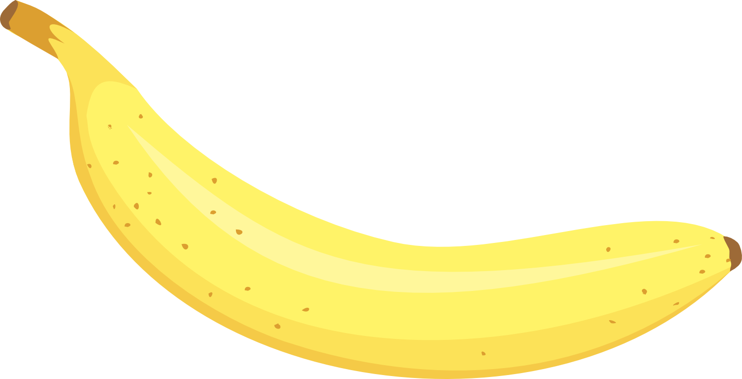 Банан, вектор і растр