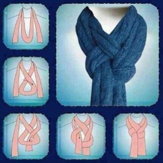 Красиво завязуємо шарф різними способами
