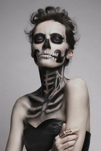 Макіяж «скелет» для Хеллоуїна покроково з фото і відео