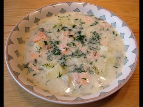 Фінський суп з лососем і вершками — простий покроковий рецепт