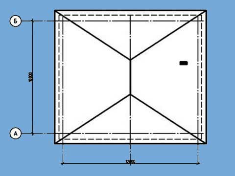 Вальмовий чотирьохскатний дах: конструкція крокв, розмітка