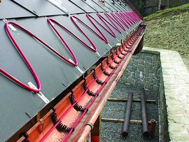 Підігрів водостоків і ската даху: вибираємо кабель, особливості кріплення