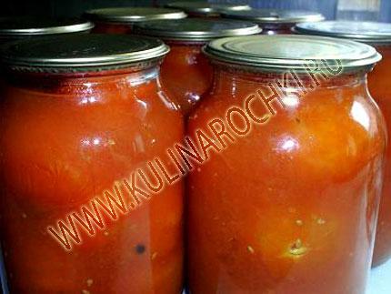 Консервовані помідори у власному соку рецепт