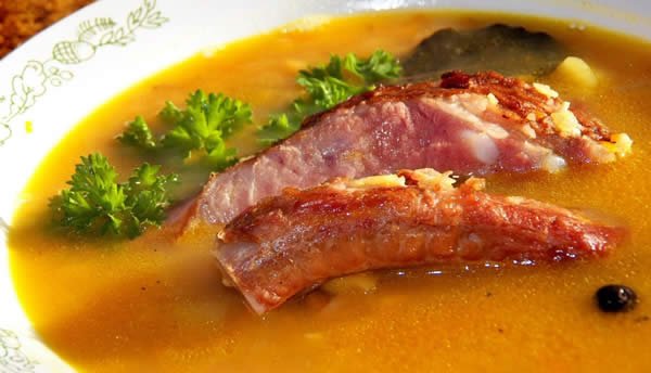 Приготування горохового супу з різними видами мяса