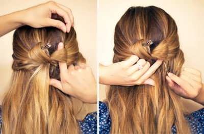 Як зробити бантик з волосся на голові: 4 фото інструкції