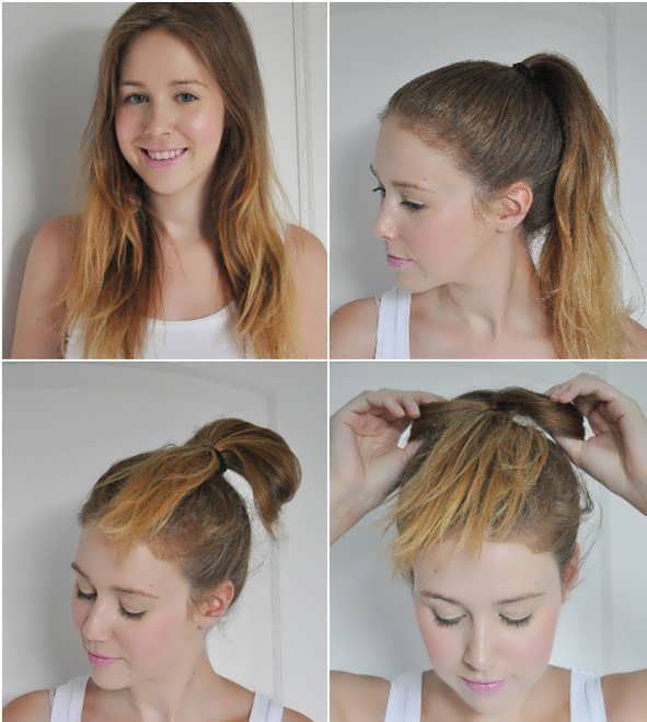 Як зробити бантик з волосся на голові: 4 фото інструкції