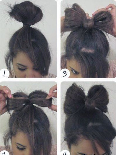 Як зробити бант з волосся: покрокова інструкція з фото
