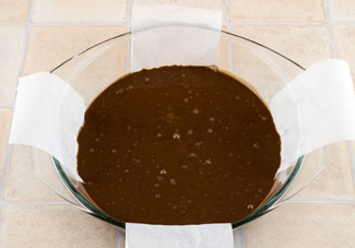 Шоколадний кекс з варенням або джемом, фото рецепт
