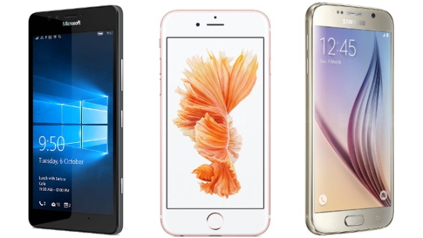 Lumia 950 vs iPhone 6S vs Galaxy S6: Порівняння флагманів