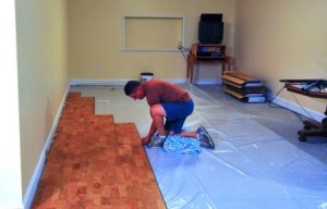Укладання пробкового підлоги (плаваючого, що клеїть) – інструкція