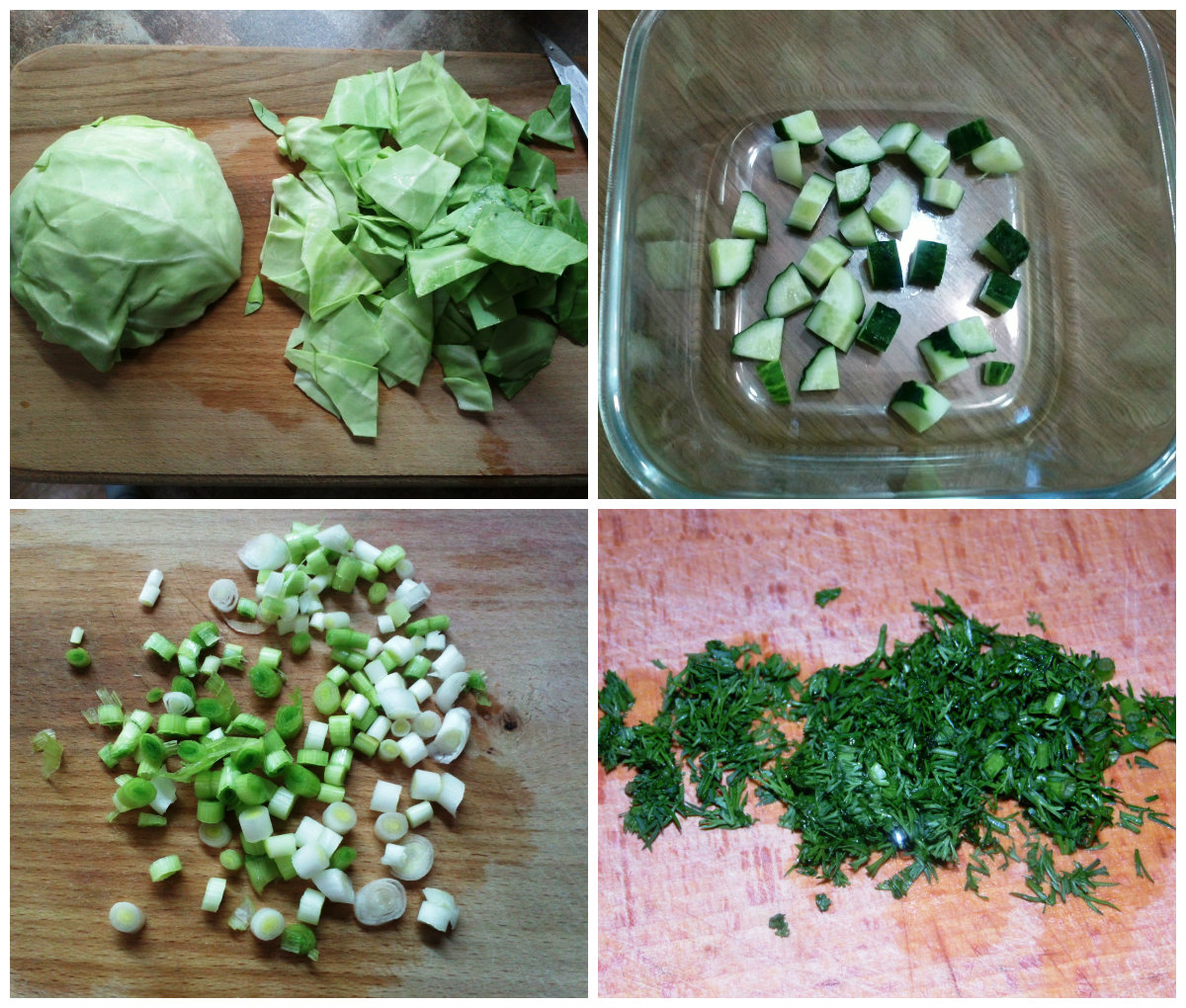 Весняний салат Зеленка, фото рецепт
