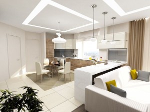 Дизайн кухні   вітальні: вдалі рішення для сучасної квартири