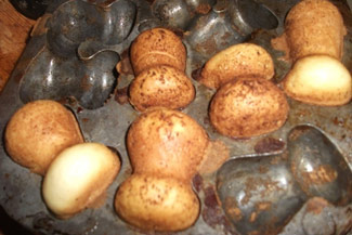 Святкове печиво грибочки у формі, фото рецепт