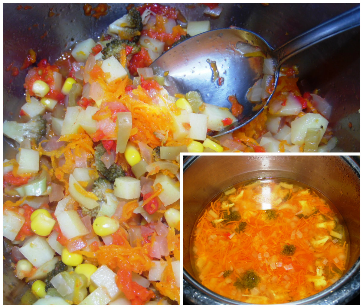Томатний суп з кукурудзою для дітей, фото рецепт