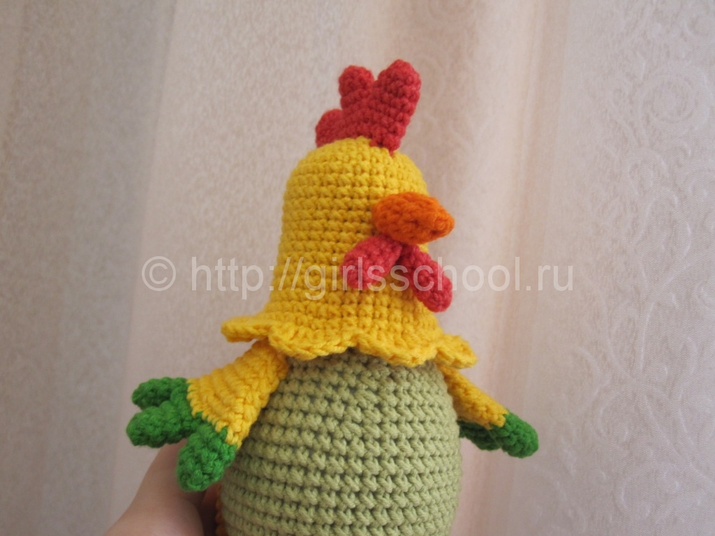 Як звязати півня гачком