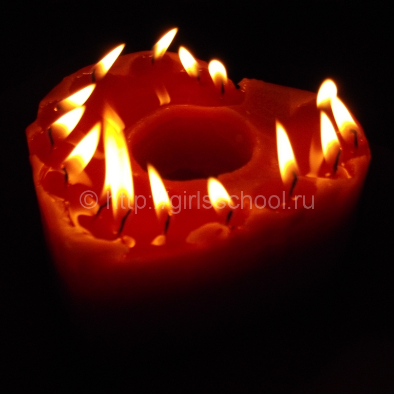 Свічка «Палаюче Серце» своїми руками, Майстер клас