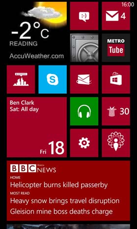 Налаштування живих плиток  Live Tiles в Windows Phone 8