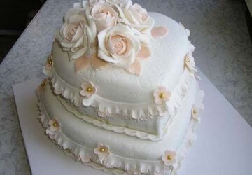 Прикраса весільного торта своїми руками