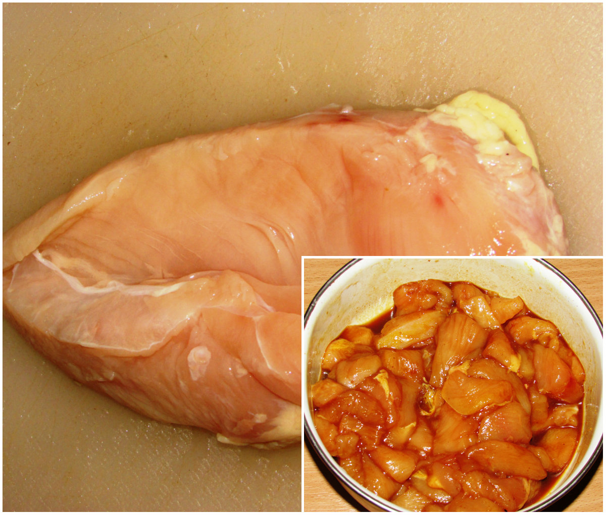 Пікантна куряча грудки в маринаді, фото рецепт