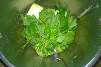Зелений, вітамінний коктейль з цукіні, фото рецепт