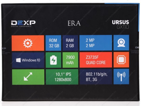 Планшет Dexp Ursus GX110 32Гб   ціна і характеристики