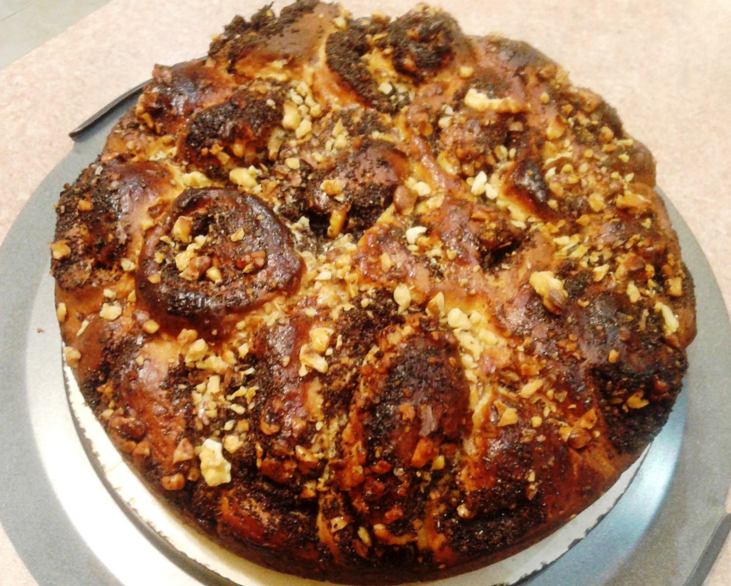 Дріжджовий пиріг з маком Трояндочки, фото рецепт