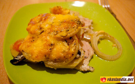 Мясо по французьки з філе курки, фото рецепт