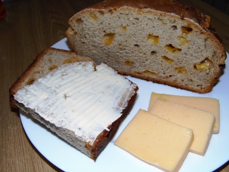 Пшенично житній хліб з сиром і цибулею, фото рецепт