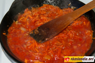 Їжачки з морквою під томатним соусом, фото рецепт