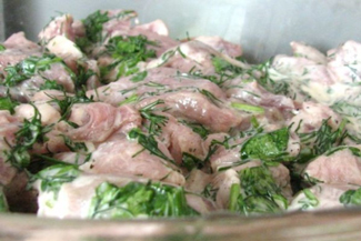Свинина запечена в духовці по грузинськи, фото рецепт