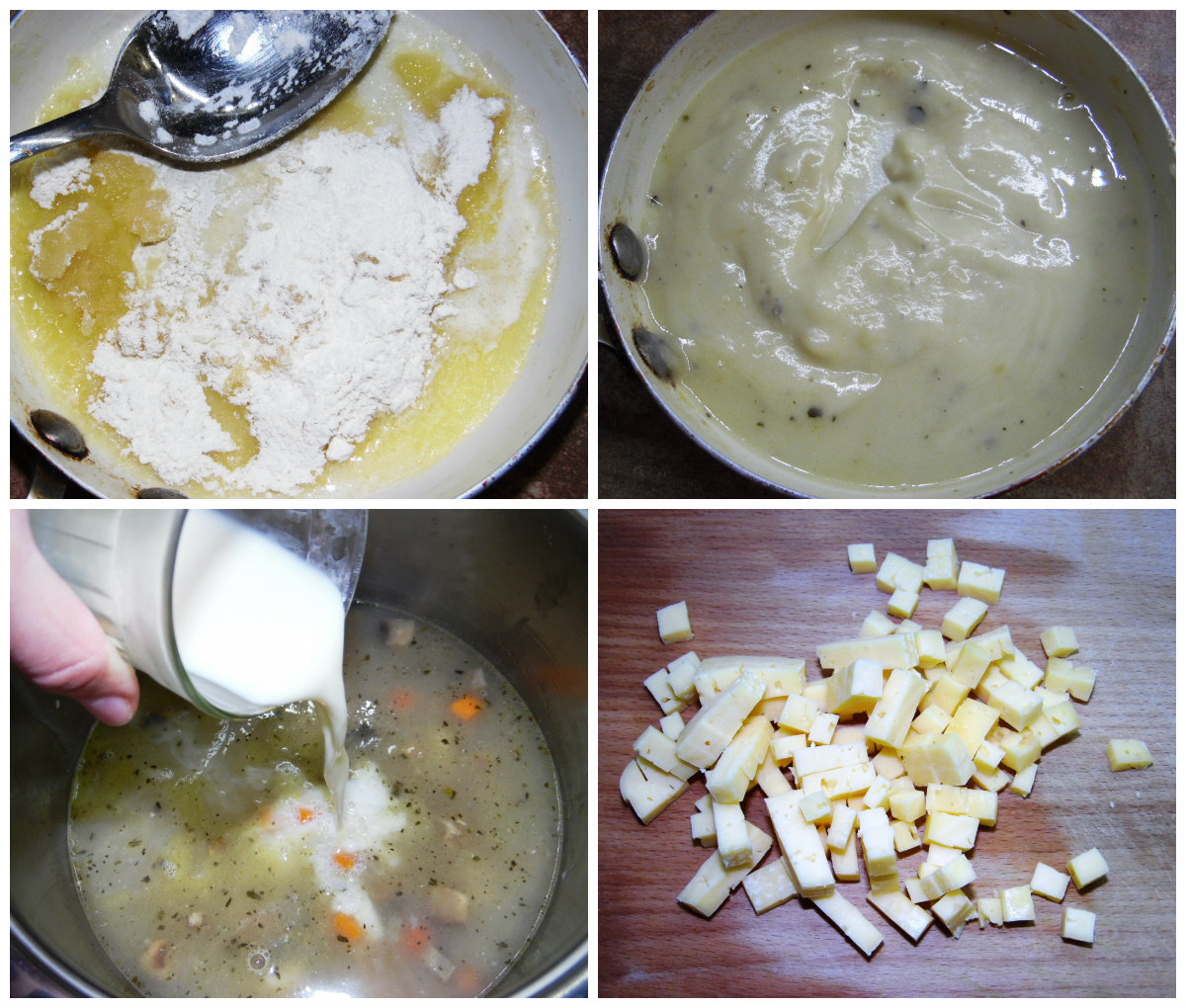 Ніжний суп з грибами та індичкою, фото рецепт