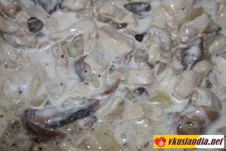Картопляні тарталетки з куркою і грибами, фото рецепт